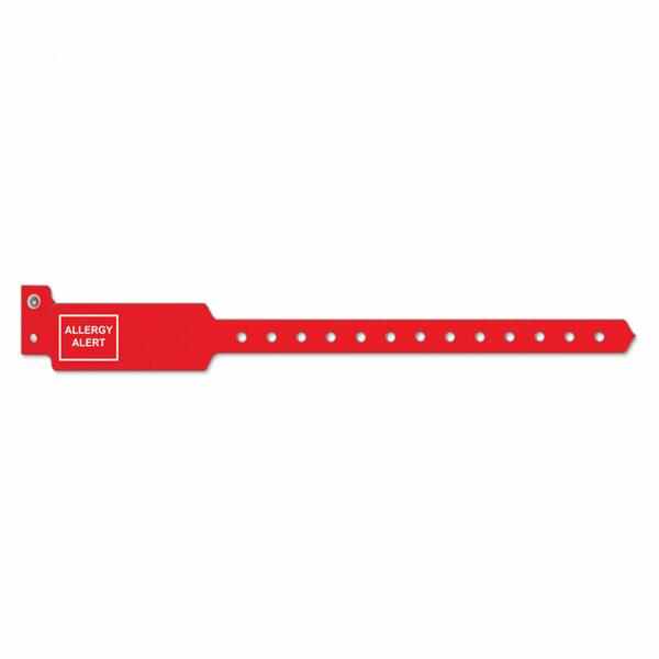 Wristband Identification Sentry SuperBand Poly Red Adult / Pediatric 250/Box